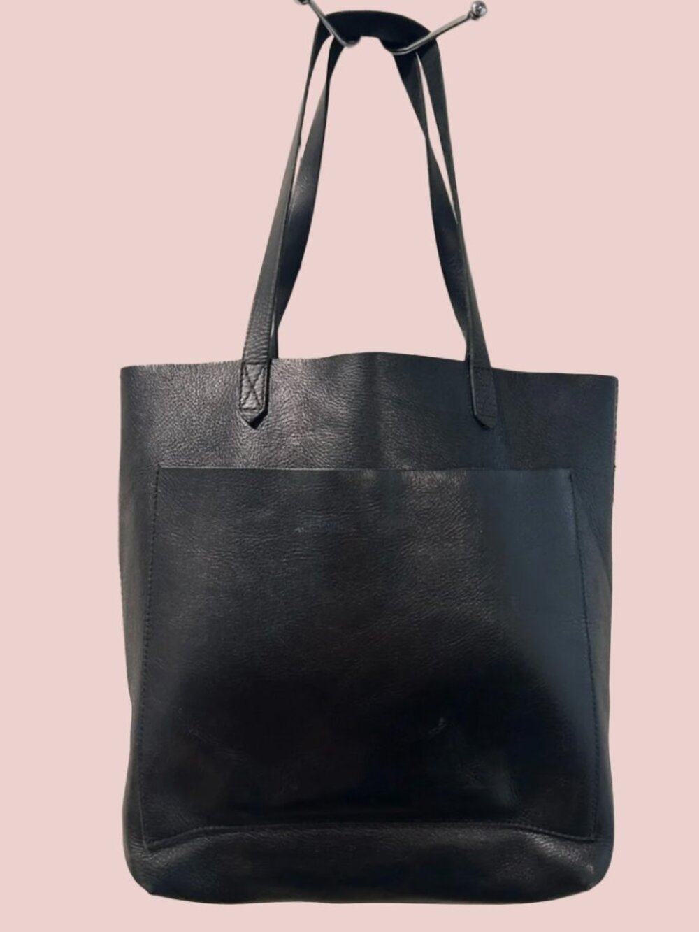 Madewell The Transport Medium Crossbody | Shoulder bag | Black Leather Tote Bag - Picture 2 of 15